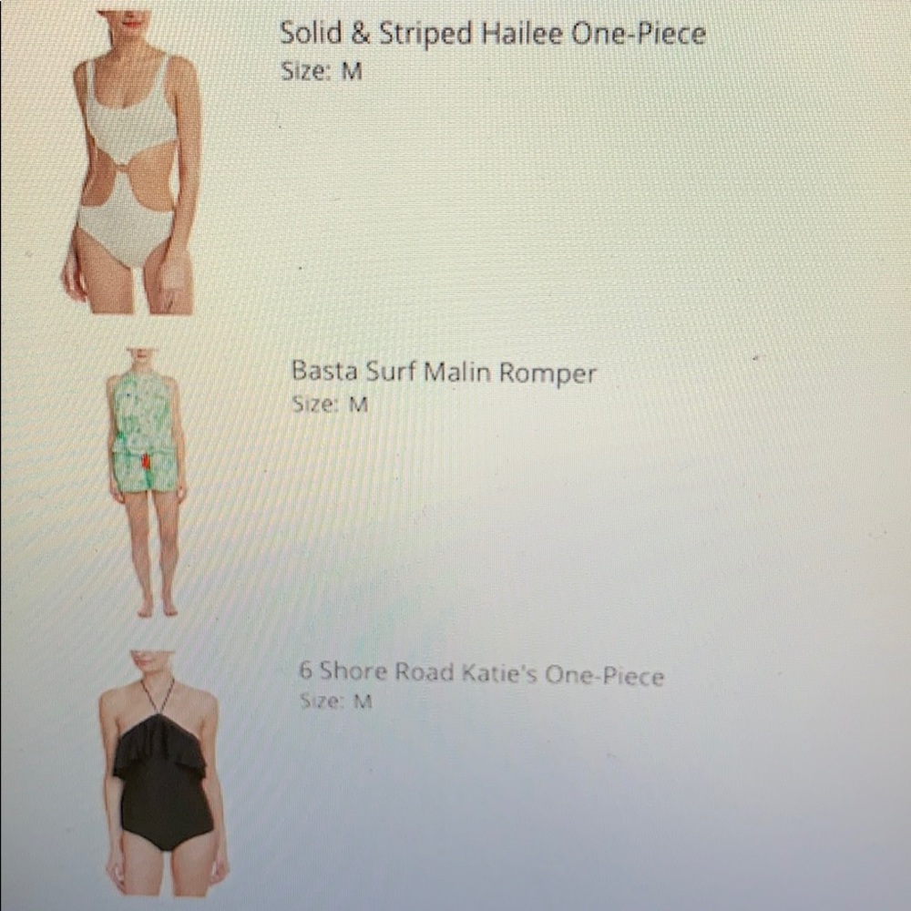 NWT Solid & Striped Hailee One-Piece Medium
